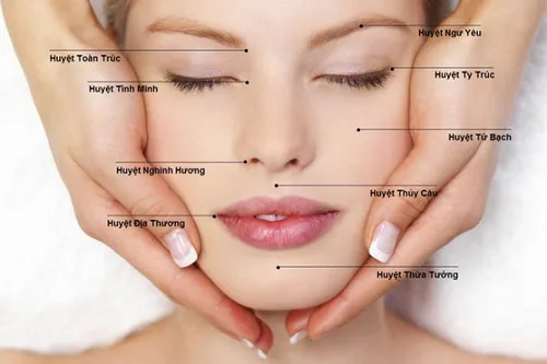 Xoa bóp vùng mặt bị liệt kết hợp các bài tập vận động