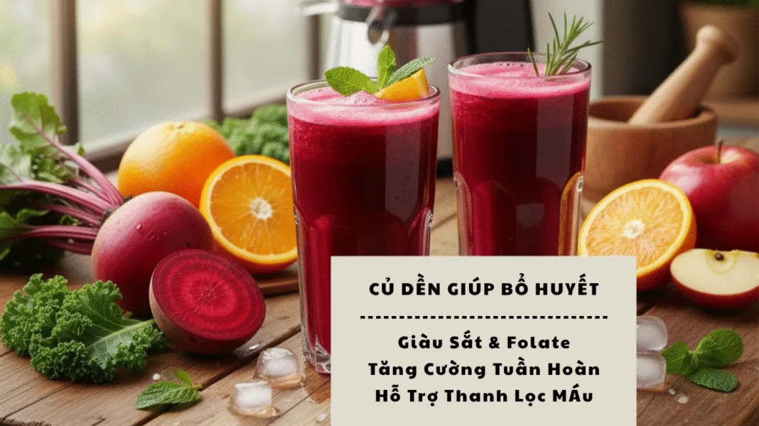 CỦ DỀN GIÚP BỔ HUYẾT Giàu SẮt & Folate Tăng Cường Tuần Hoàn Hỗ Trợ Thanh Lọc MÁu