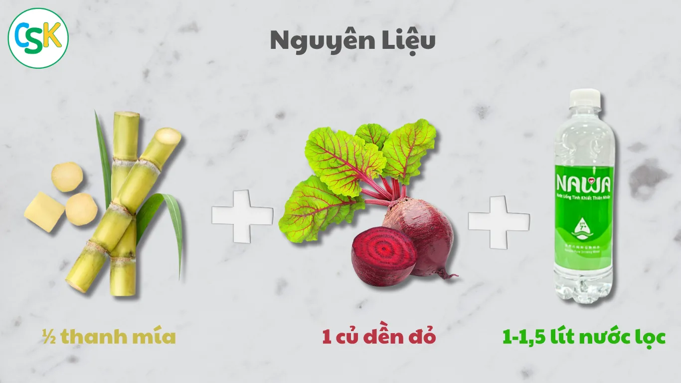 Nguyên liệu cần chuẩn bị cho vị thuốc bổ máu